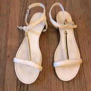 White Tory Burch sandals